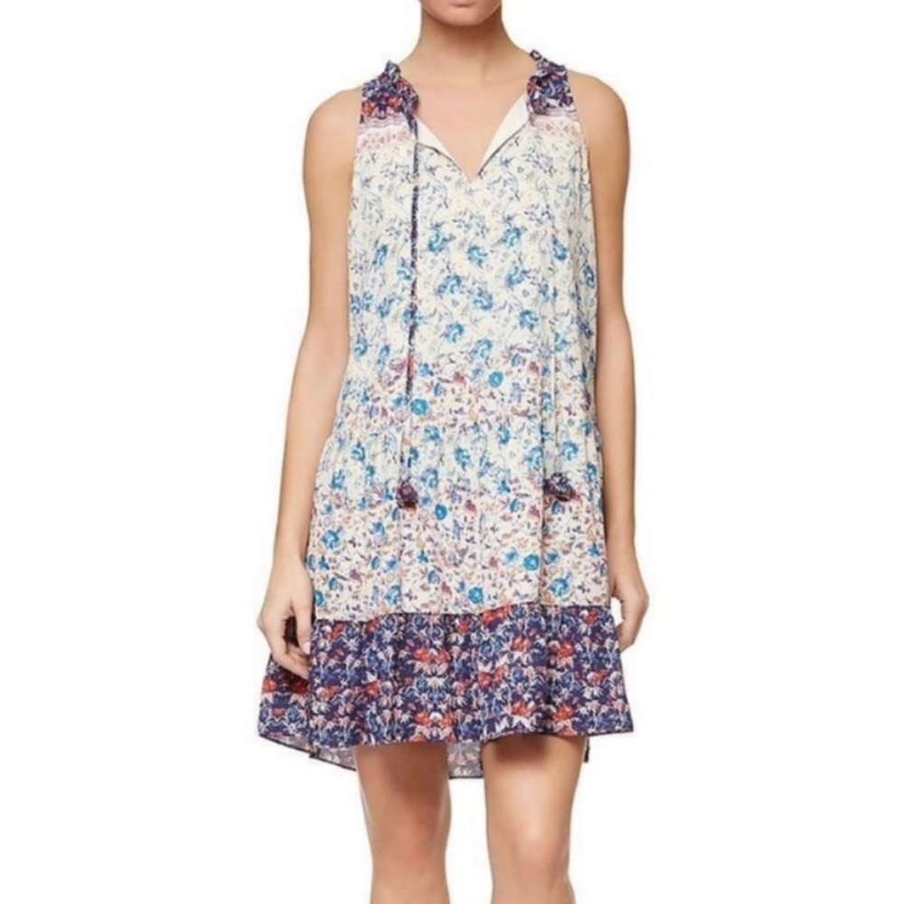 Sanctuary Floral Mini Dress - Blue and Red